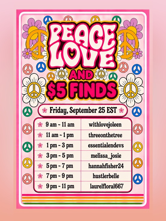 Free People Other - 9/25 Peace Love and $5 Finds Raid Train